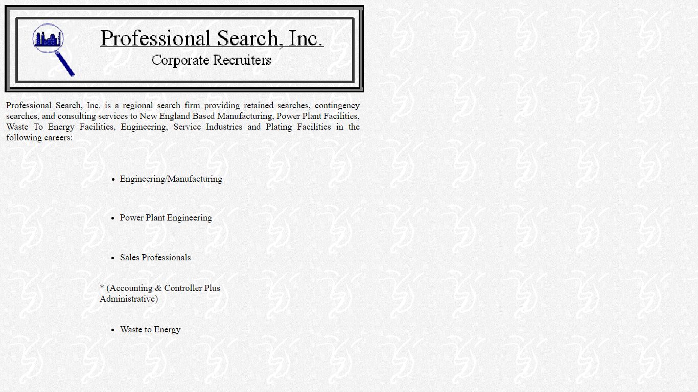 Professional Search, Inc.